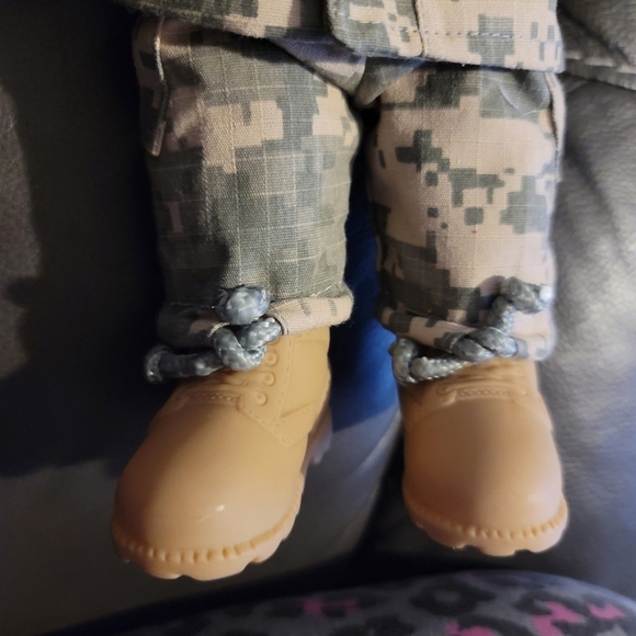 ARMY Bear Stuffed Animal Plush forces of America Military 11" Camo boots Teddy - Picture 12 of 14